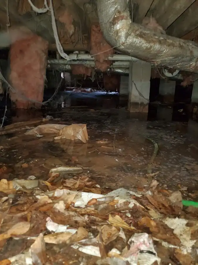 Crawl space flood assessment for Commercial Water Damage Restoration in Punxsutawney
