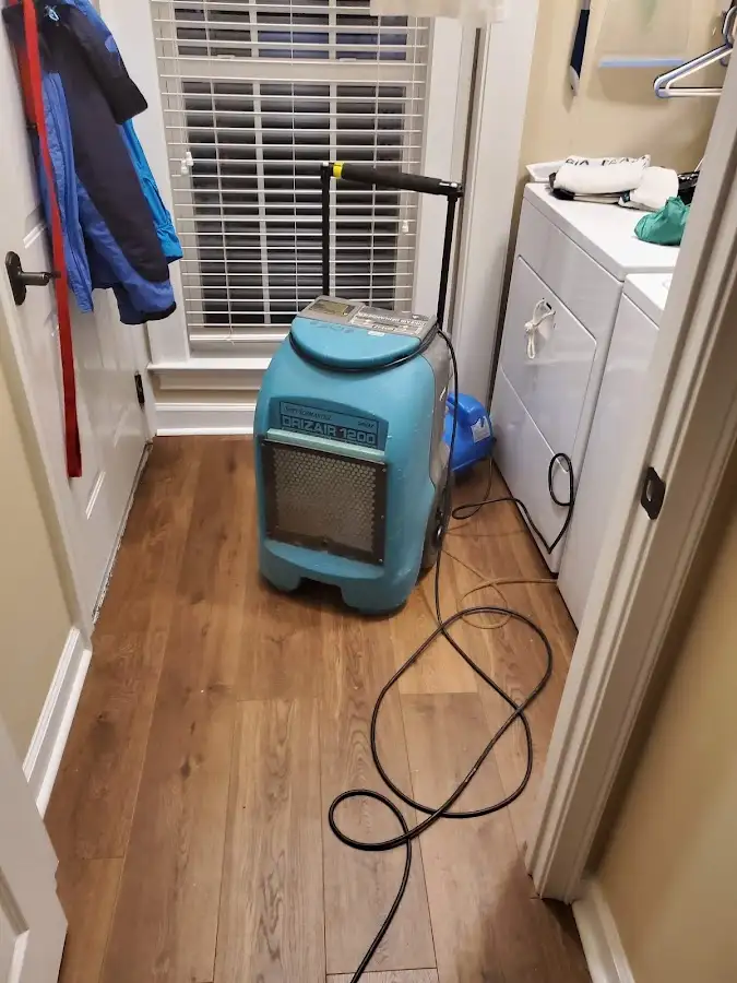 Commercial dehumidifier deployed for Flood Damage Cleanup in Punxsutawney